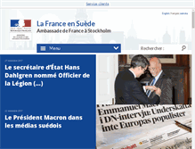 Tablet Screenshot of ambafrance.se